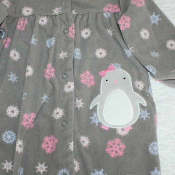 5/$20 Baby girl fleece sleeper 12 months - Picture 2 of 15